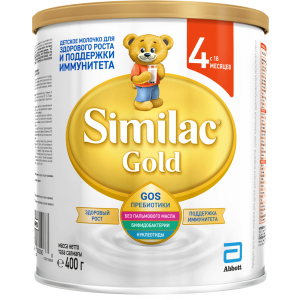 Суха молочна суміш Similac Gold 4 400 г (5391523058766) краща модель в Рівному