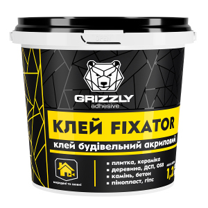 Клей будівельний акриловий Grizzly FIXATOR 12 кг (4823048028463) в Рівному