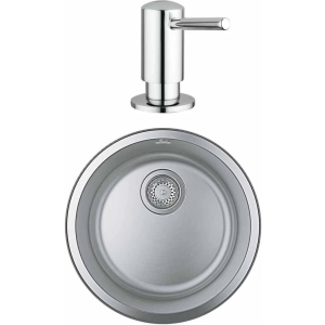 Кухонна мийка GROHE K Series K 200 31720SD0 з дозатором Contemporary 40536000 краща модель в Рівному