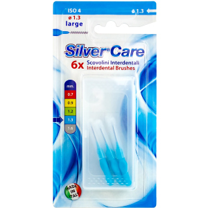 Межзубные ершики Silver Care 6 шт толстые (8009315041267)