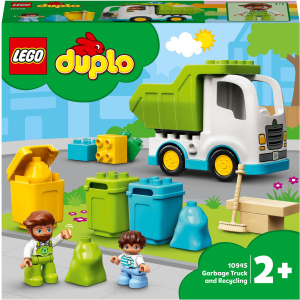 Конструктор LEGO DUPLO Мусоровоз и контейнеры для раздельного сбора мусора 19 деталей (10945) в Ровно