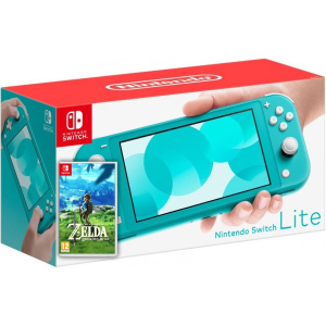 Nintendo Switch Lite Turquoise + Игра The Legend of Zelda: Breath of the Wild (русская версия) лучшая модель в Ровно