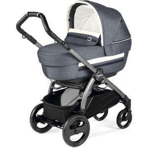 Универсальная коляска 2в1 Peg-Perego Book Plus S Luxe Mirage Серо-синяя (PACK01-00000000002) ТОП в Ровно