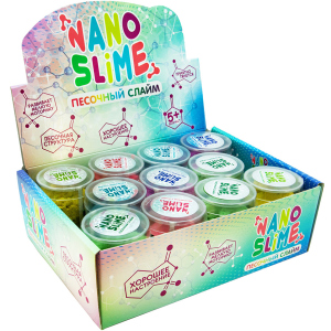 Упаковка піскових слаймів Nano slime 12 шт х 150 г (71834) (4820220561480) краща модель в Рівному