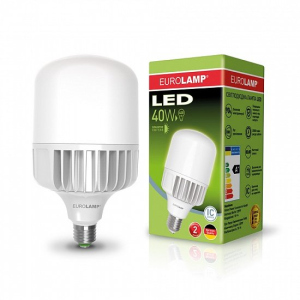 Високопотужна світлодіодна лампа EUROLAMP 40W E40 6500K 220V (LED-HP-40406) краща модель в Рівному