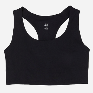 Топ спортивний H&M SPORT 9319993sdm M Чорний (PS2030000126040) краща модель в Рівному