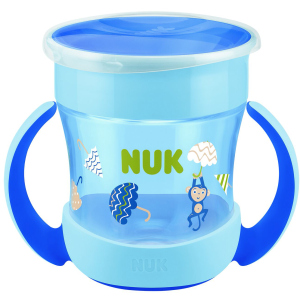 Поильник Nuk Evolution Mini Magic 160 мл Синій (4008600351825) краща модель в Рівному