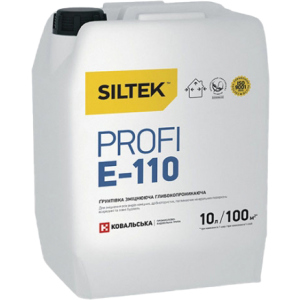 Грунтовка Siltek, що зміцнює Е-110 Profi 10 кг (Е9793) краща модель в Рівному