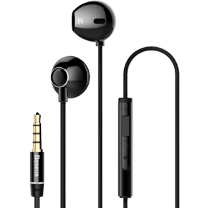 Навушники Baseus Encok H06 lateral in-ear Wired Earphone Black (NGH06-01) ТОП в Рівному