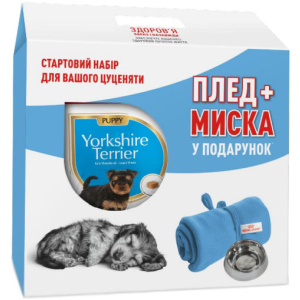 Сухий повнораційний корм Royal Canin Yorkshire Terrier Puppy для цуценят породи йоркширський тер'єр від 2 до 10 місяців 1.5 кг + плед та миска в подарунок (11_11106) в Рівному