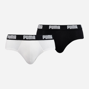 Труси-сліп Puma Basic Brief 2P 88910008 S 2 пари White Black (8718824610436) в Рівному