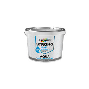 Лак для каменю STRONG AQUA Kompozit 10 л (4820085745131) ТОП в Рівному