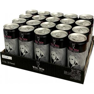 Упаковка слабоалкогольного винного ігристого напою Win-Win Розе Фрозен 0.33 л х 20 шт 5.5-6% (4820236721045) в Рівному