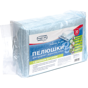 Пелюшки Magic Pet з деревним вугіллям 60 х 60 см 30 шт (10003 / 6952981610010) в Рівному