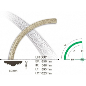 Молдинг круговой Gaudi LR3601 лучшая модель в Ровно