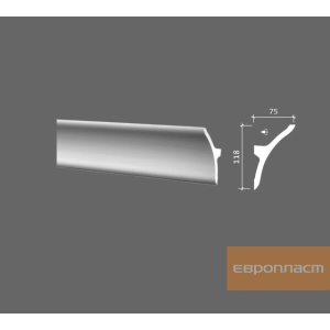 Карниз Европласт 1.50.623 (118x75)мм надежный