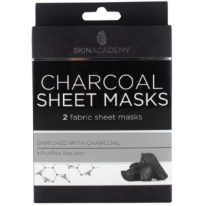 Маска тканевая для лица Skin Academy Charcoal 0.45 г х 2 шт (5031413987362) ТОП в Ровно