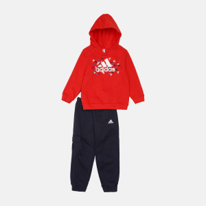 купити Спортивний костюм дитячий Adidas I Bos Gra Jog H28842 98 см Vivred/White (4064054823479)