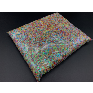 Блестки декоративные Сердце хамелеон упаковка 1 кг Разноцветный (BL-024)