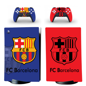 хорошая модель Виниловые наклейки на PS5 Digital Edition и геймпад DualSense FC Barcelona Sony PlayStation 5 игровая консоль Skin (PV5021)