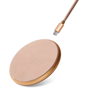 Беспроводное зарядное устройство Decoded Wireless 10 Вт (7.5 Вт) USB Type-C кабель 1.2 м Gold-Rose надежный