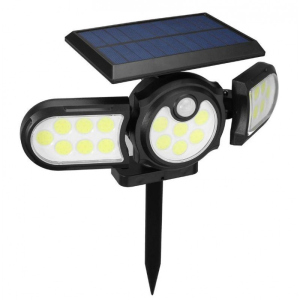 Вуличний світильник Solar Induction Lamp H-1206B на сонячній батареї Чорний ТОП в Рівному