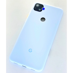 Задняя крышка Google Pixel 4a, голубая, Barely Blue, оригинал (Китай) + стекло камеры High Copy лучшая модель в Ровно