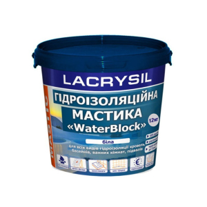 Мастика акрилова LACRYSIL "ГІДРОІЗОЛЯЦІЙНА" біла 12кг