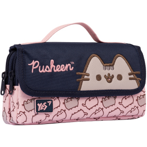 Пенал м'який YES WL-01 Pusheen рожевий/синій (533041) ТОП в Рівному