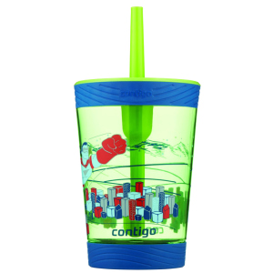 Склянка з трубочкою Contigo Spill Proof Tumbler Blue 420 мл (2115830) ТОП в Рівному