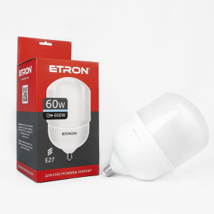 LED лампа ETRON High Power 1-EHP-306 T160 60W 6500K 220V E27 лучшая модель в Ровно