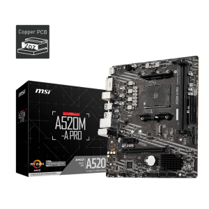 Материнська плата MSI A520M-A PRO Socket AM4 ТОП в Ровно