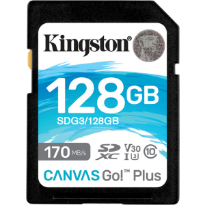 Kingston SDXC 128 ГБ Canvas Go! Plus Class 10 UHS-I U3 V30 (SDG3/128 ГБ) в Рівному