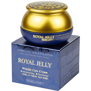 Омолаживающий крем для лица Bergamo Royal Jelly Wrinkle Care Cream с маточным молочком 50 г (8809180018230) надежный