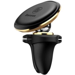 Автодержатель для телефона Baseus Magnetic Air Vent Car Mount Holder Gold (SUGX-A0V)/(162421)