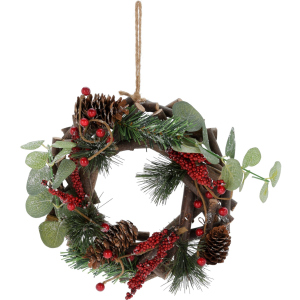 Вінок новорічний Christmas Decoration 22 х 7 х 22 см (YZB003920) в Рівному