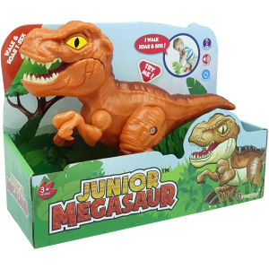 Игрушка Dragon-I Джуниор Мегазавр. Моя первая прогулка T-REX коричневый (4894166169536-1) надежный