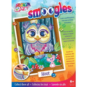 Набор для творчества Sequin Art Smoogles Сова 25х34 см (SA1812) лучшая модель в Ровно