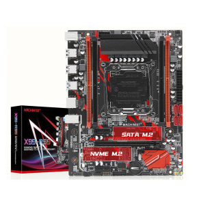 Материнская плата Machinsit X99 LGA 2011-3 SATA 3.0 PCI-E M.2 поддержка процессора Xeon E5 V3 V4 Красный (1010-251-00)