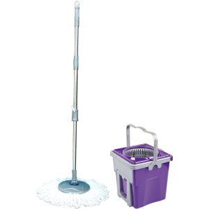 купить Набор для уборки Planet Spin Mop Telescopic 9 л Пурпурный (6847kmd)