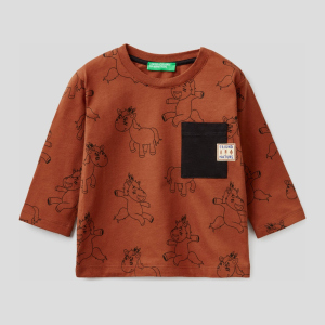 Футболка с длинными рукавами United Colors of Benetton 3VACC15G1.P-72H XX 100 см (8033379398630) в Ровно