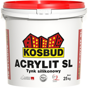 Штукатурка силіконова, KOSBUD ACRYLIT-SL, баранчик, база, цебро 25 кг ТОП в Рівному