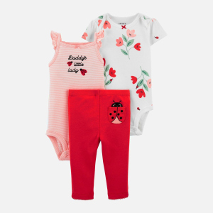 Комплект (боди 2 шт + леггинсы) Carters 1K443210 86 см 600 R Red (194135099302) лучшая модель в Ровно