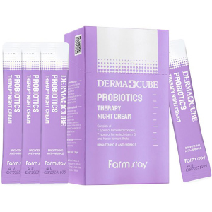 купити Набір кремів для обличчя FarmStay Derma Cube Probiotics Therapy Night Cream з пробіотиками 4 мл х 20 шт (8809035149751)