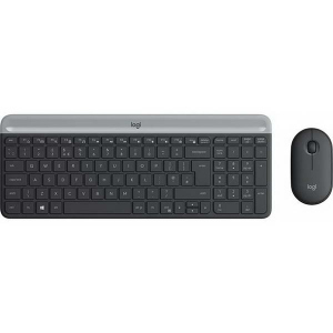 Комплект (клавіатура, миша) Logitech MK470 Wireless Slim Graphite (920-009206) в Рівному