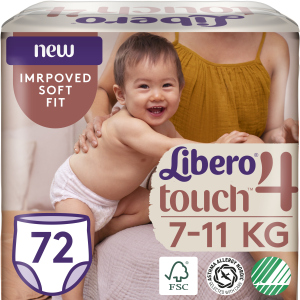 Подгузники-трусики Libero Touch Pants 4 7-11 кг одноразовые 72 шт (7322541303017) в Ровно