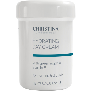 Увлажняющий дневной крем Christina Hydrating Day Cream Green Apple+Vitamin E 250 мл (7290100361139) лучшая модель в Ровно