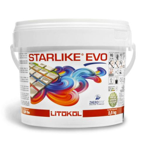 Клей-затирка Litokol STARLIKE EVO 110/2.5кг Сірий перламутр ТОП в Рівному