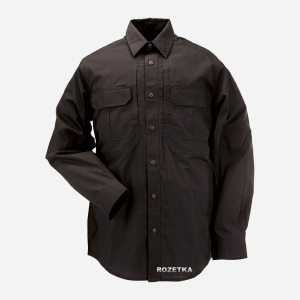 Сорочка тактична 5.11 Tactical Taclite Pro Long Sleeve Shirt 72175 XXL Black (2000000111858) краща модель в Рівному