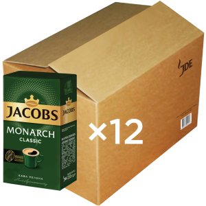 Упаковка молотого кофе Jacobs Monarch Classic 230 г х 12 шт (4820187048949) рейтинг